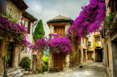 Fotobehang art prachtige oude centrum van de Provence