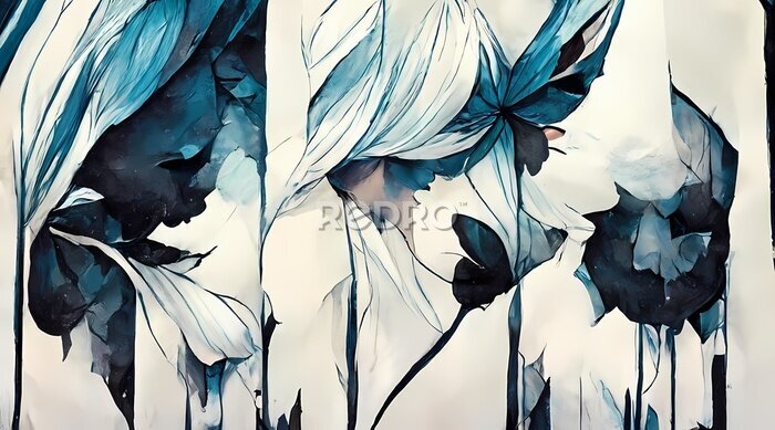 Fotobehang Artistieke compositie van abstracties