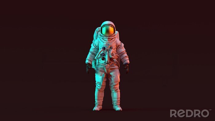 Fotobehang Astronaut met gele helm