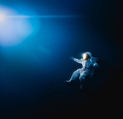 Fotobehang Astronaut op verkenning in de ruimte
