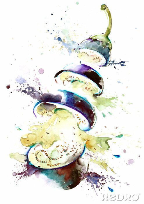 Fotobehang aubergine