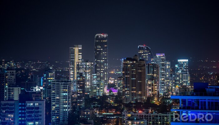 Fotobehang Australische stad 's nachts