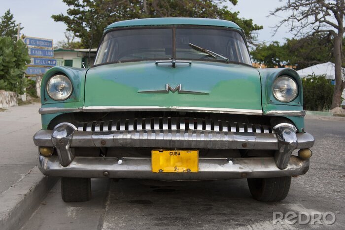 Fotobehang Auto d'Epoca, Cuba