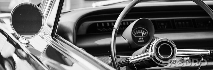 Fotobehang auto in retrostijl