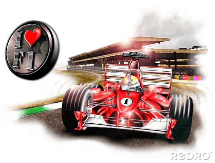 Fotobehang Auto nummer 1