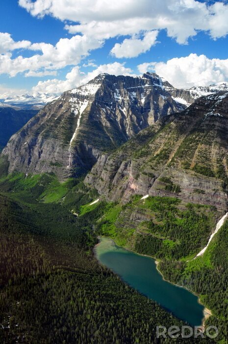 Fotobehang Avalanche Lake. Glacier National Park