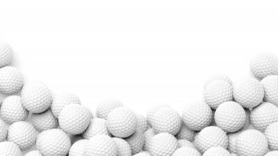 Fotobehang Ballen in 3D zoals golfballen