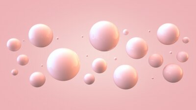 Ballen in een glinsterende roze tint