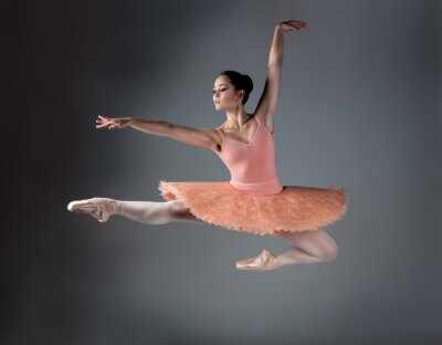 Fotobehang Ballerina die springt