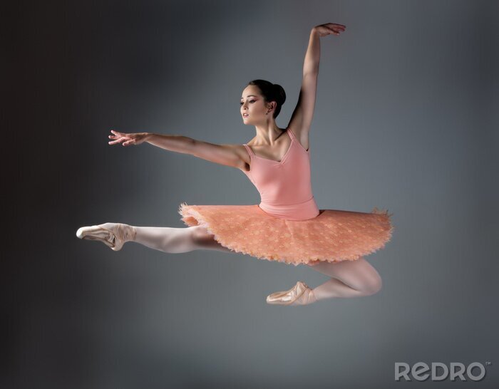 Fotobehang Ballerina die springt