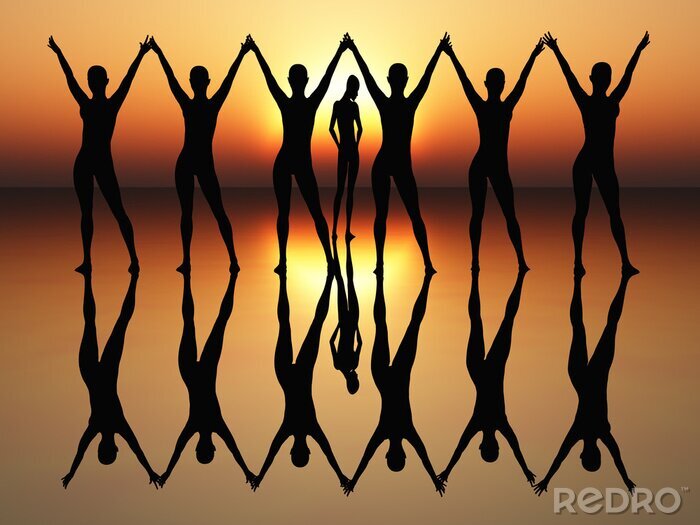 Fotobehang Balletdanser in geweldige prestaties