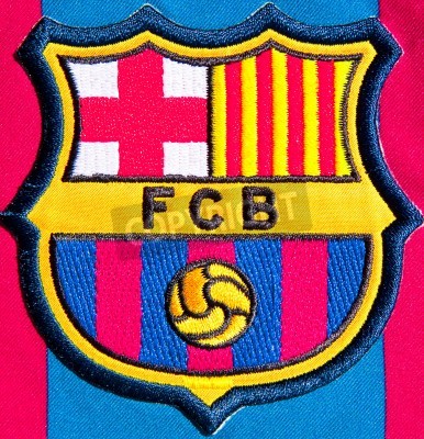 Fotobehang Barca-logo