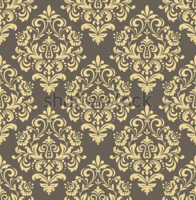 Fotobehang Barokke sierbloemen