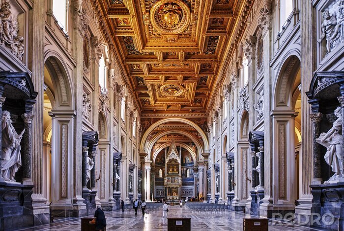 Fotobehang Basiliek van St. Gothard in Rome