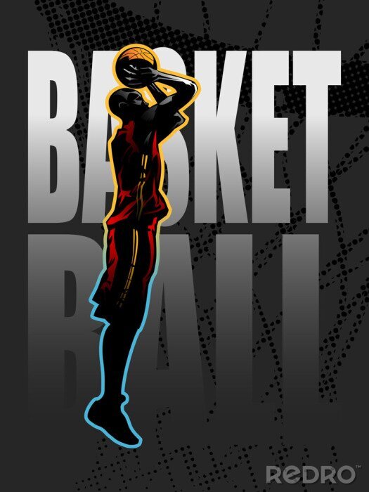 Fotobehang Basketbalspeler scheuten