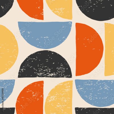 Fotobehang Bauhaus-kleuren