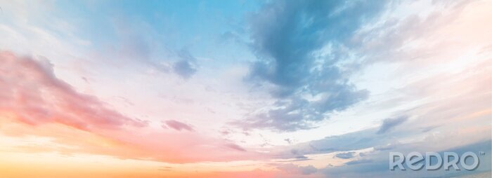 Fotobehang Beautiful sunset sky. Nature sky backgrounds.	