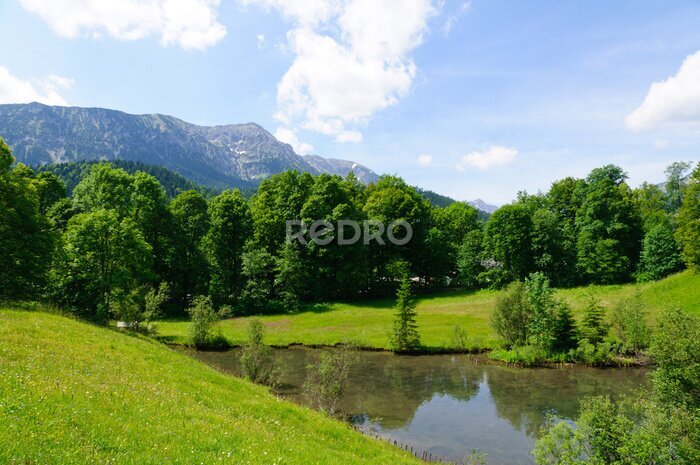 Fotobehang Beierse Alpen in Duitsland