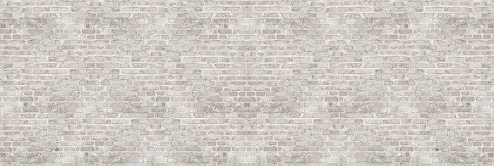 Fotobehang Beige bakstenen muur
