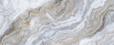 Fotobehang Beige-witte marmeren golven