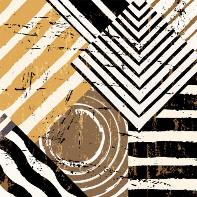 Fotobehang Bekrast retro mozaïek