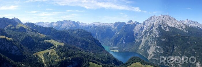 Fotobehang Bergen en valleien met rivier