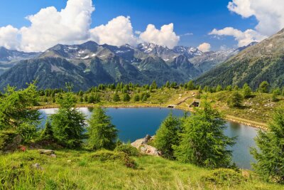 Fotobehang Berglandschap in de zomer