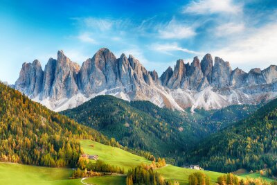 Fotobehang Berglandschap van de Italiaanse Dolomieten