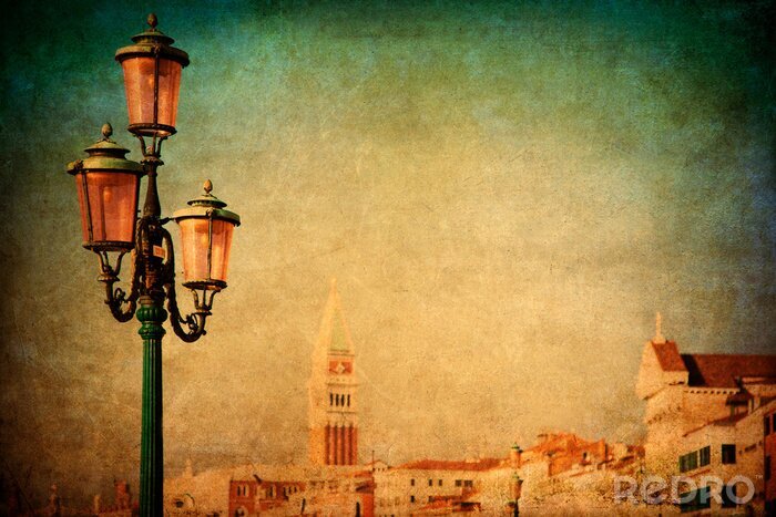 Fotobehang Beschilderde lantaarns in Veneti?