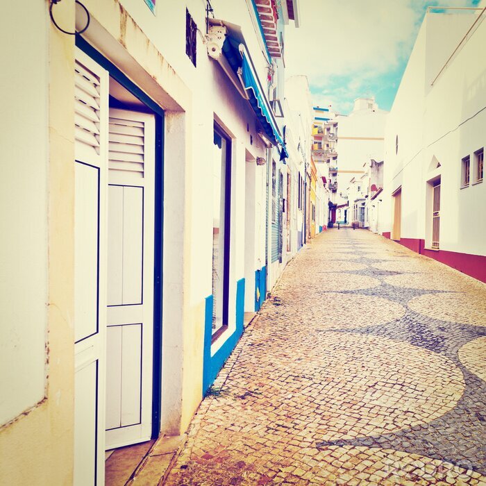 Fotobehang Bestrating