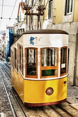 Fotobehang Bica kabelbaan in Lissabon, Portugal