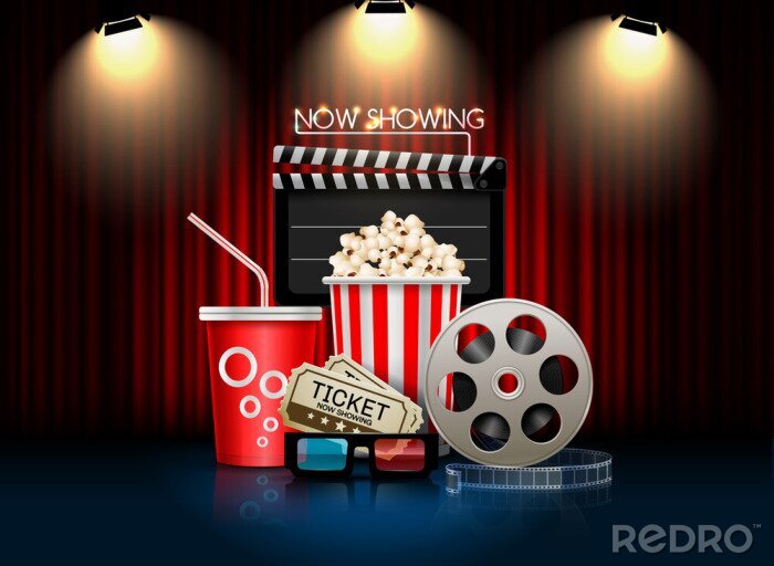 Fotobehang Bioscoop bioscoop object