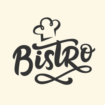 Fotobehang Bistro café vector logo badge