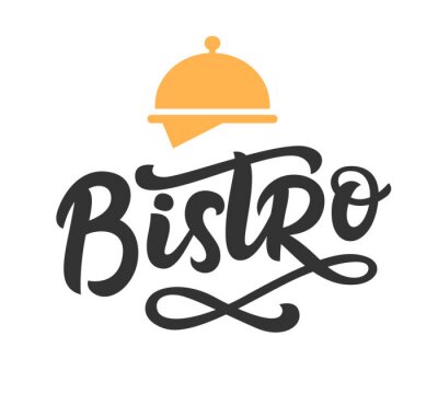 Fotobehang Bistro café vector logo badge