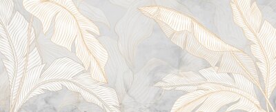 Sticker Bladerpatroon in pasteltinten