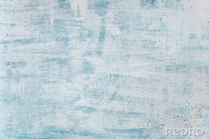 Fotobehang Blank grunge concrete wall blue sea color paint for texture. vintage background