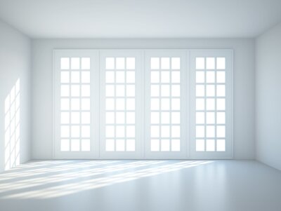 Fotobehang Blauw interieur