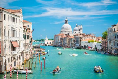 Blauw uitzicht op Venetië