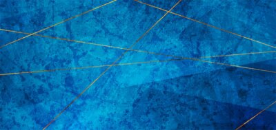 Fotobehang Blauwe grungeachtergrond met lijnen
