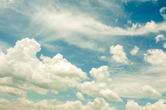 Fotobehang Blauwe hemel