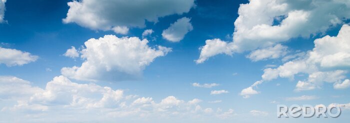 Fotobehang blauwe hemel achtergrond met wolken
