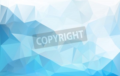 Fotobehang Blauwe mozaïekachtergrond