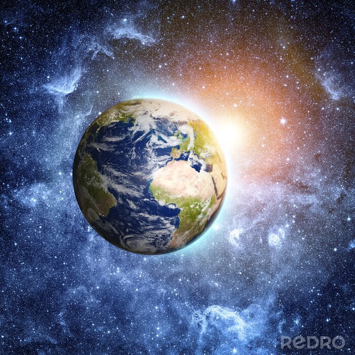 Fotobehang Blauwe planeet Aarde