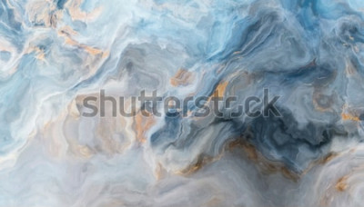 Fotobehang Blauwe storm op Jupiter