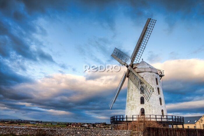 Fotobehang Blennerville Windmolen in Co Kerry, Ierland.
