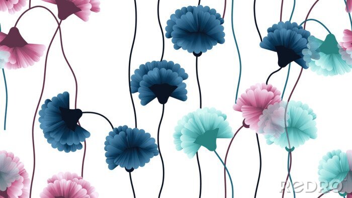 Fotobehang Bloem wijnstokken