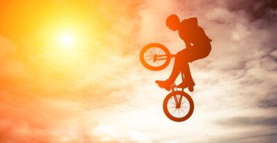 Fotobehang BMX fiets en sprongen