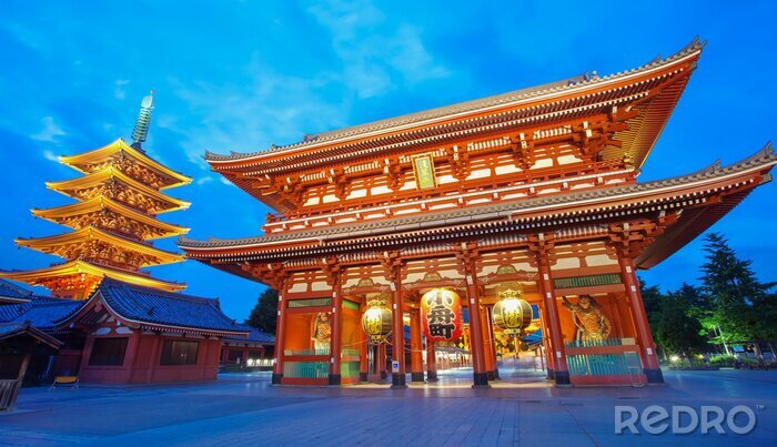 Fotobehang Boeddhistische tempel in Tokio