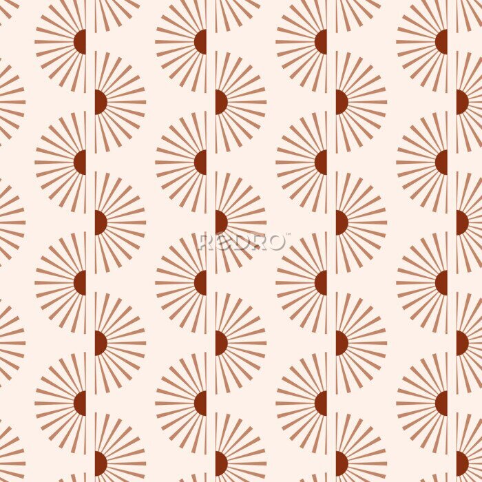 Fotobehang Boho zonsondergang ornament