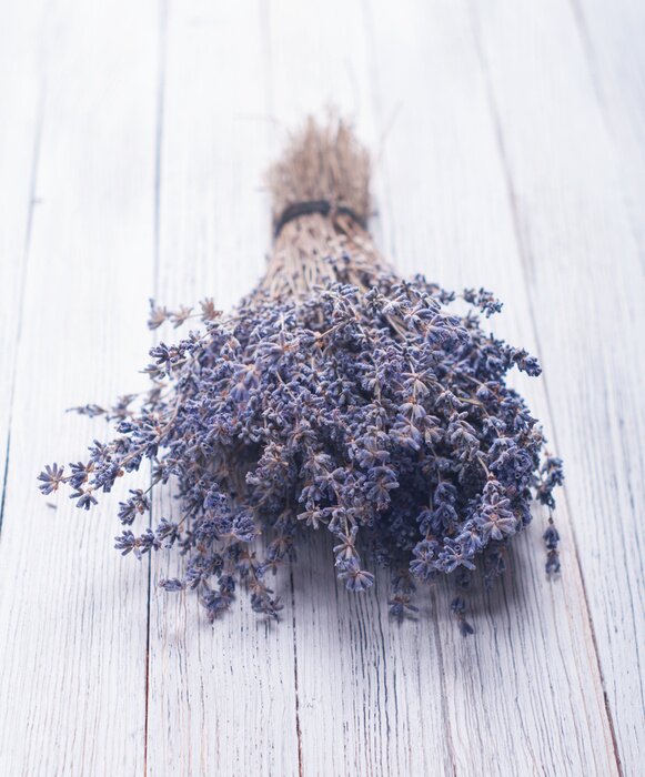 Fotobehang Bosje paarse bloemen